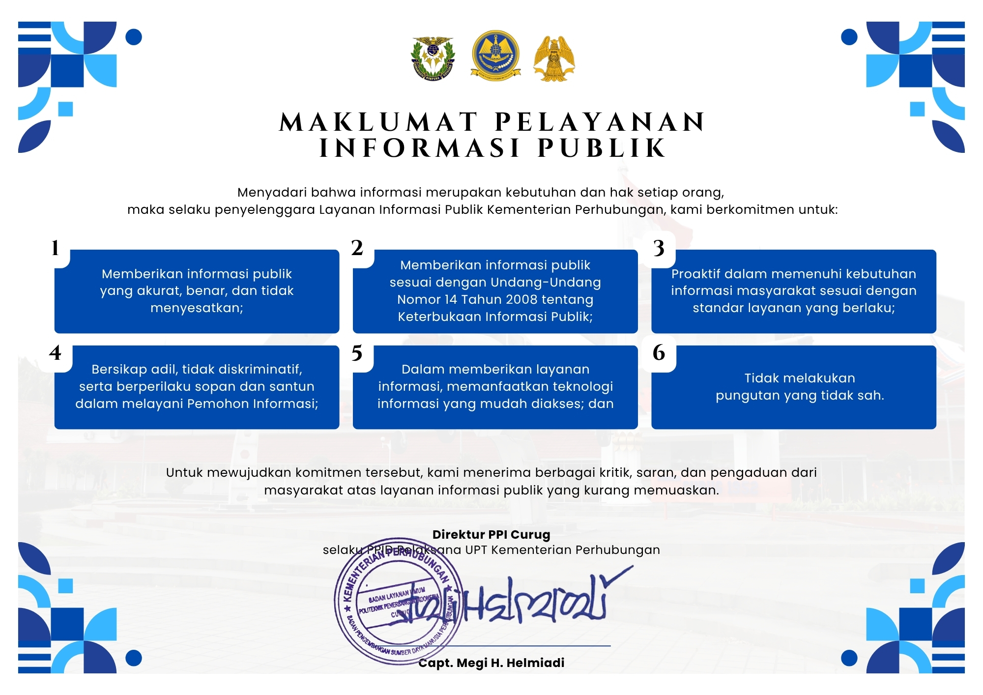 Maklumat Pelayanan